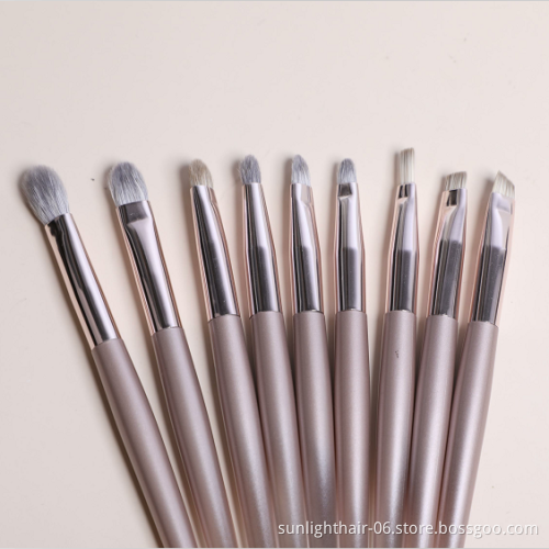 Sunlight 16pcs handle made 2021 Edge Eyebrow Make Up Brush Set Professional made with wool and with ABS handle